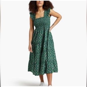 Hill House Nap Dress Trellis Green